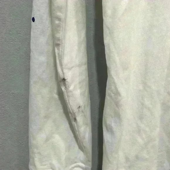 Vineyard Vines T Shirt Small White Red Blue American Flag Long Sleeve - Picture 7 of 9